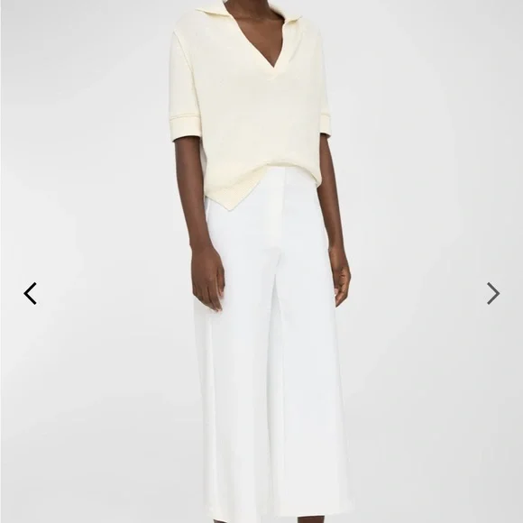 Theory "Terena" pants  White Precsion Ponte- Size 4 - Picture 4 of 5